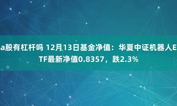 a股有杠杆吗 12月13日基金净值：华夏中证机器人ETF最新净值0.8357，跌2.3%