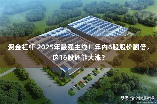 资金杠杆 2025年最强主线！年内6股股价翻倍，这16股还能大涨？